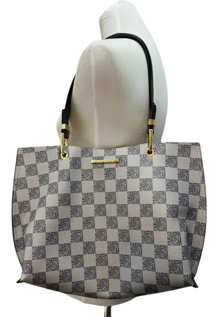 Steve Madden Tote NWOT Checkerboard Shoulder Bag Purse Logo
