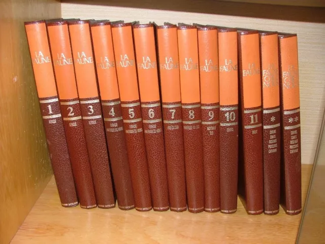 Collection de livres LA FAUNE années 70/80 près de Brest 29 encyclopédie.