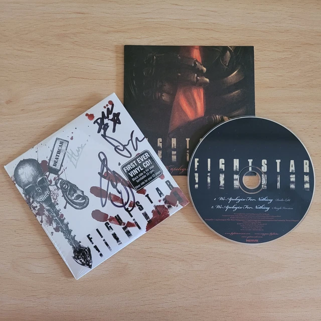 FIGHTSTAR - DEATHCAR Signed 'VinylDisc' Single [2007] - (Mint