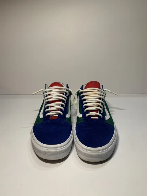 Vans Old Skool Yacht Club Blue Green Yellow Multi Color Block Mens 10.0