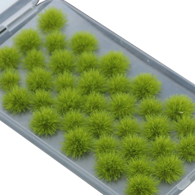 Lift Your Model Landscape with Self Adhesive Fall Green Clumps of Grass
