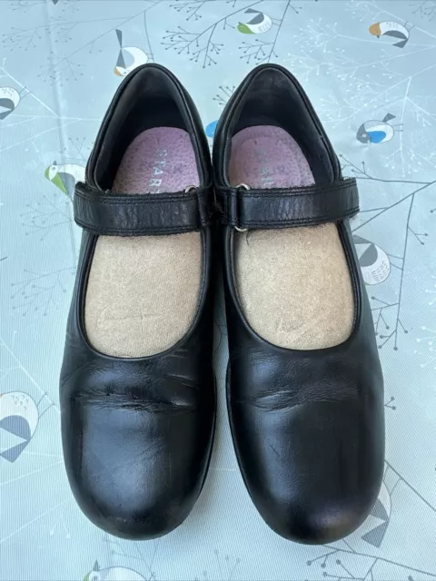 START RITE BLACK Leather School Shoes Samba Girls Size UK 4.5 E £12.50 ...