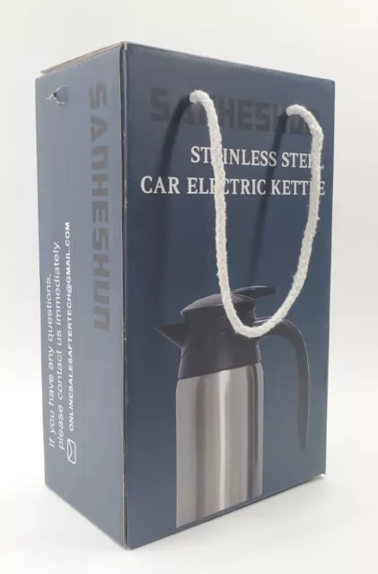 Sanheshun Stainless Steel Electric Kettle Water Car Van Vehicle Travel Boiler