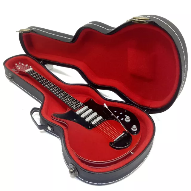 Mini Guitar Brian May Queen + case shaped box scale 1:4 miniature collectible