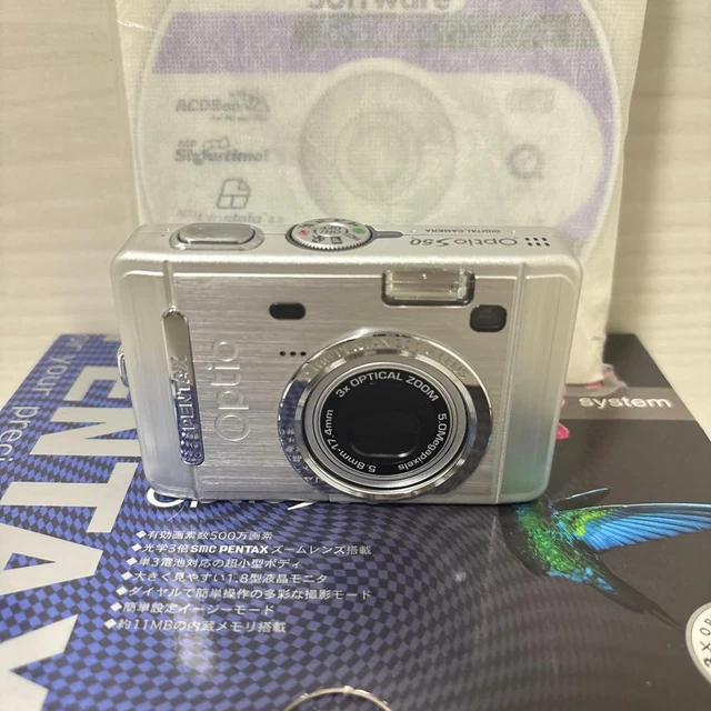 PENTAX OPTIO S50 Digital Camera 5 Megapixels Compact with Strap