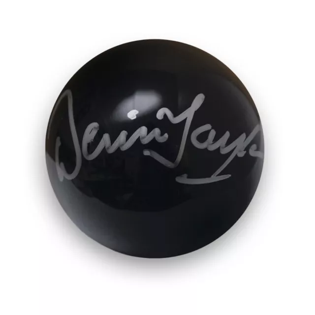 Snookerball signiert von Dennis Taylor: schwarz