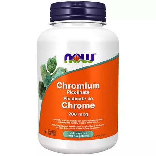 Chromium Picolinate 250 Capsules 200 Mcg by Now