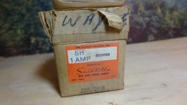 VINTAGE SCINTILLA RECTIFIER  w/ORIGINAL CARTON & INSTRUCTIONS