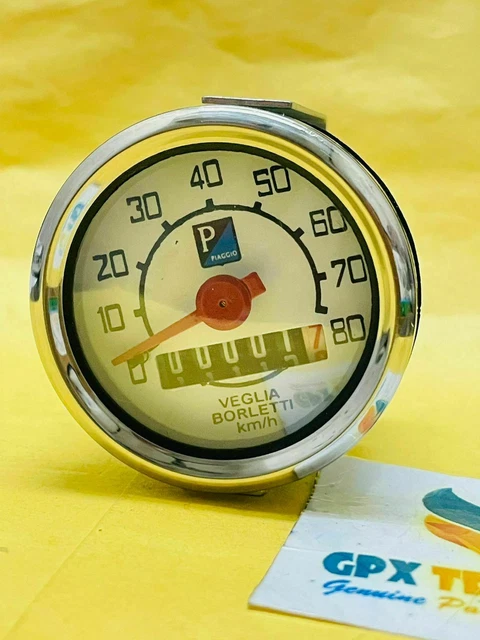 Tachometer 120 Km/h Chrom 48mm – Für Vespa V50,  Produktbild-Vorschau 8