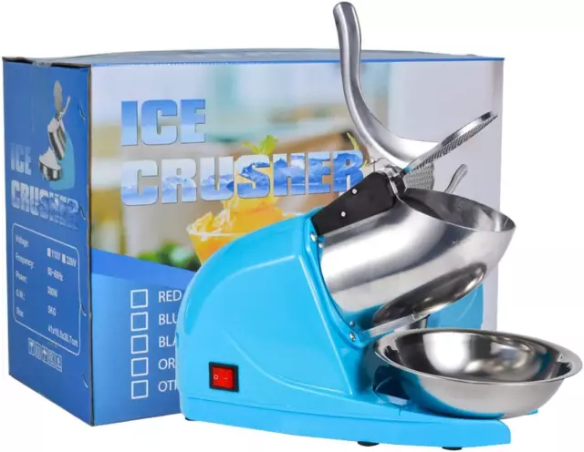 Electric Ice Crushers Machine Shaved Ice Machine Ice Snow Cone Maker Professiona