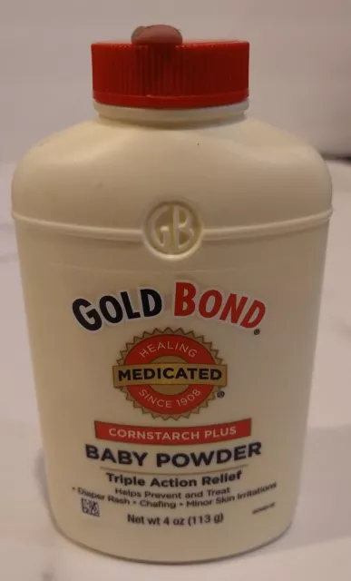 Polvo medicado para bebé Gold Bond almidón de maíz alivio de triple acción 4 oz