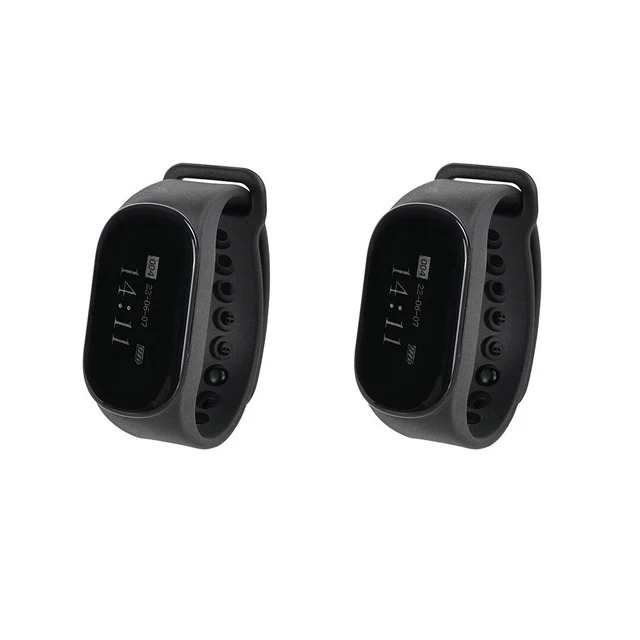 Retekess TD112 Wireless Calling System Waiter/Caregiver Watch 2 PCS Cafe Clinic