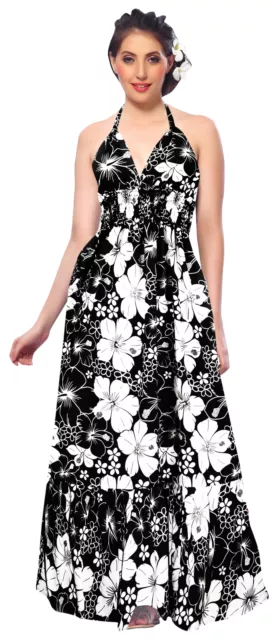 LA LEELA Soft  Printed Casual Tube Dress Women's Black 257 OSFM 2-14 [XS- L]