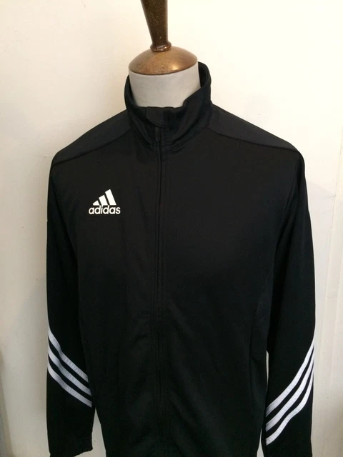 ADIDAS CLIMALITE TRACKSUIT Top Size Medium Black 8.00 PicClick UK