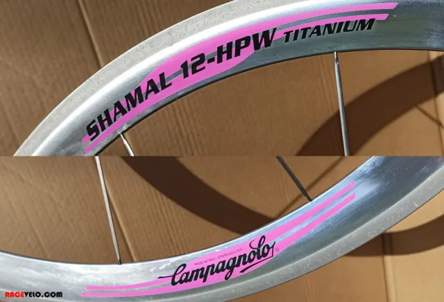 set for one rim decal campagnolo shamal 12-HPW titanium road sticker wheel rims