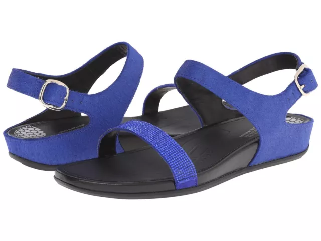 FitFlop Banda Micro-Crystal Sandal Mazarine Blue Leather Size 36 (5 US) $150