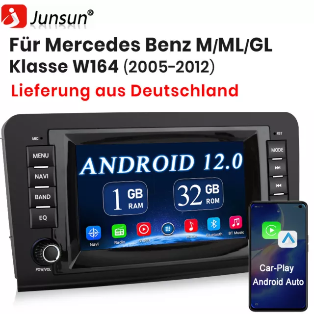 8-Kern Android 12 DAB+Autoradio für Mercedes Benz Klasse ML W164 Klasse GL X164