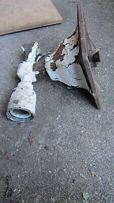 Antique Cast Iron Architectural Salvage Ornate Wall Sconce Light Fixture