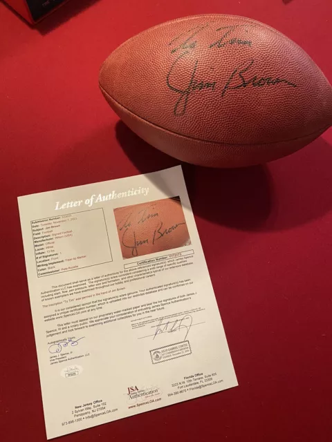 JIM BROWN Autographed/SIGNED Official Wilson NFL Game Football. With JSA COA/LOA