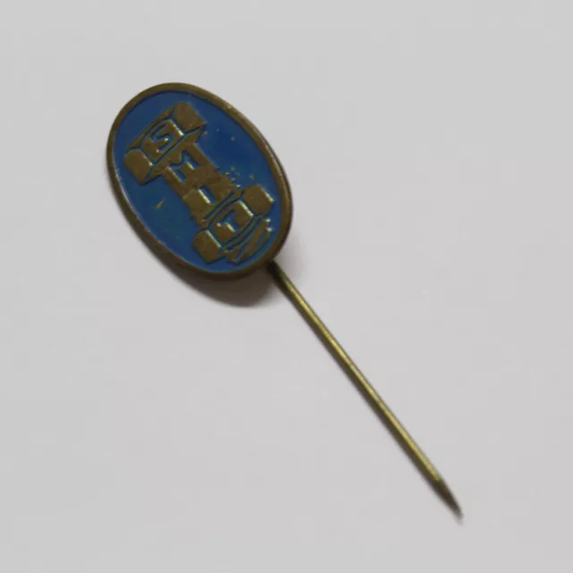 Vintage Pin Of Pin Metal Enamel Smit Industrial C.1960s