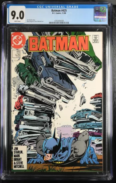 Batman #425 DC Comics (1988) CGC 9.4 NM 1st Print Graded Comic Book