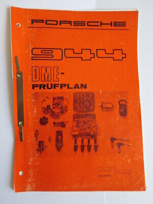 DME Servizio Info Tecnica Porsche 944 Dme Prüfplan Stand 03/1983 