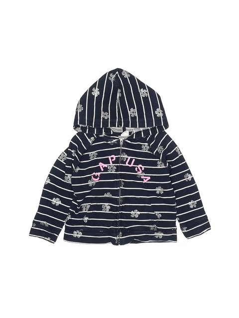 Baby Gap Girls Blue Zip Up Hoodie 3T