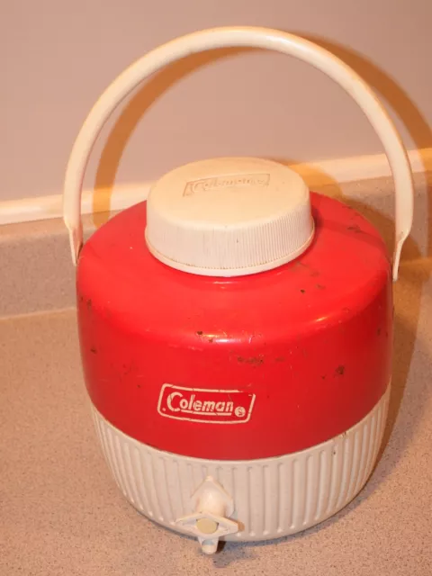 Vintage Coleman Water Jug/Cooler  Handle 1 Gallon Picnic Work