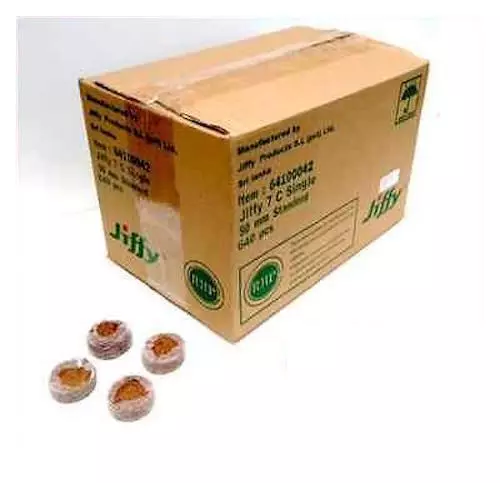 50mm x 640pcs Jiffy-7C Coir Pellets - Bulk Buy - Propagation & Seedling