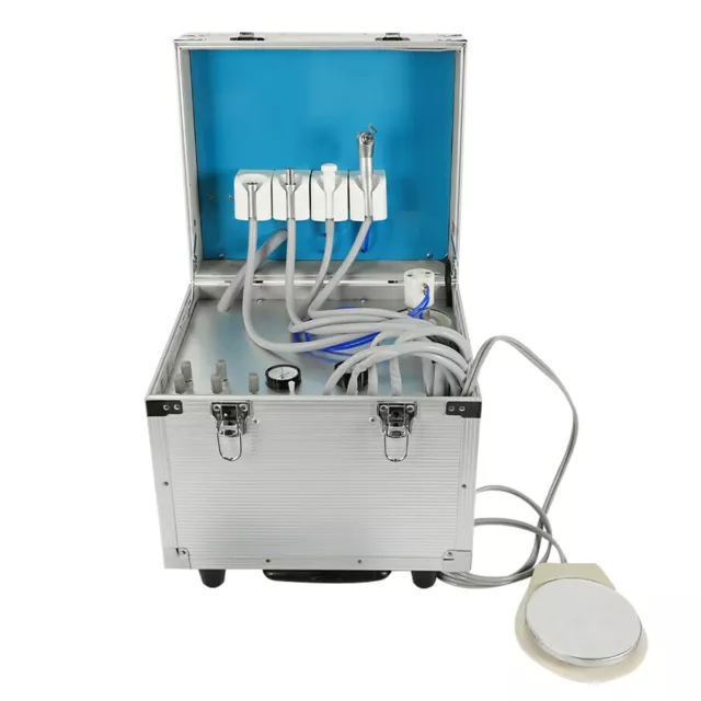 Tragbare Mobile Dentaleinheit Behandlungseinheit Dental Unit&Luft Kompressor DE 2