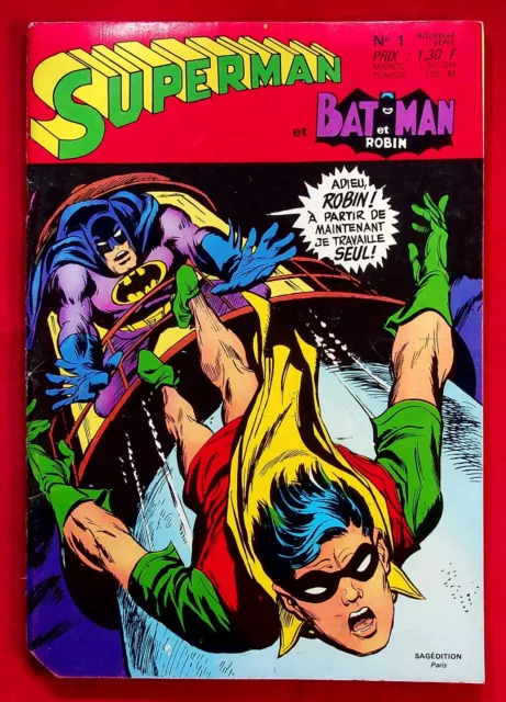 Superman et Batman et Robin N° 1 -1969- Sagédition - Comics