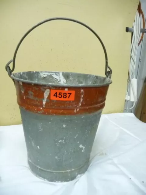 4587. Old Zinc Bucket Zinc Bucket