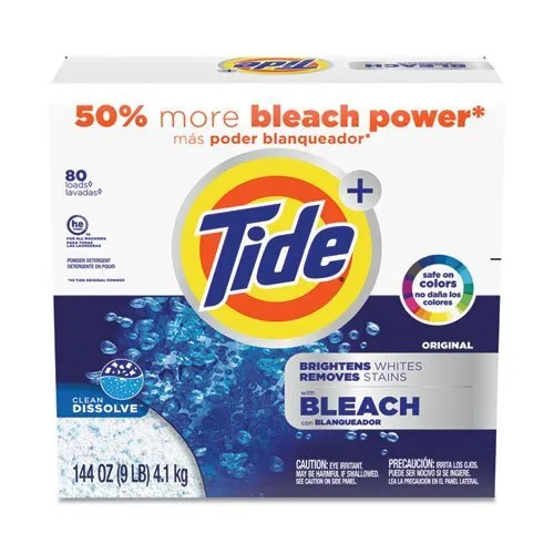 Tide® Ultra Laundry Detergent Powder with Bleach, 144-oz., 2 Boxes (PGC84998CT)