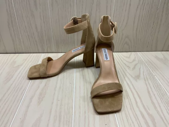 Steve Madden Reverie Ankle Strap Sandal, Women's Size 8M Natural NEW MSRP $89.95