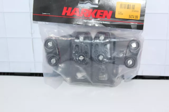 Brand new seal Harken Small Boat 2743 22mm End Control Double Sheave, Cam Cleat