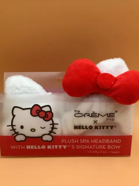 The Creme Shop x Hello Kitty Plush Spa Headband with Hello Kitty Signature Bow