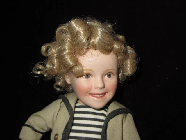 Shirley Temple Danbury Mint 10" Porcelain Wee Willie Winkie Doll Movie Classic 3