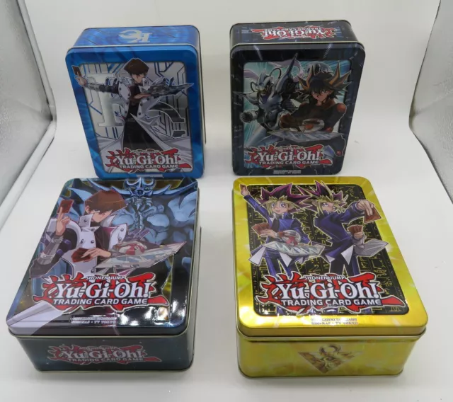 Lot Of 4 Yu-Gi-oh EMPTY TINS