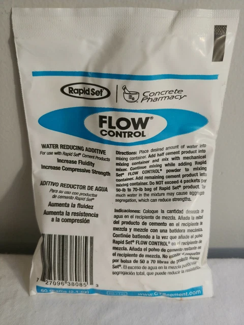 CTS Cement Manufacturing 802100000 Rapid Set Flow Control - 1 Pouch 60gram/2.1oz