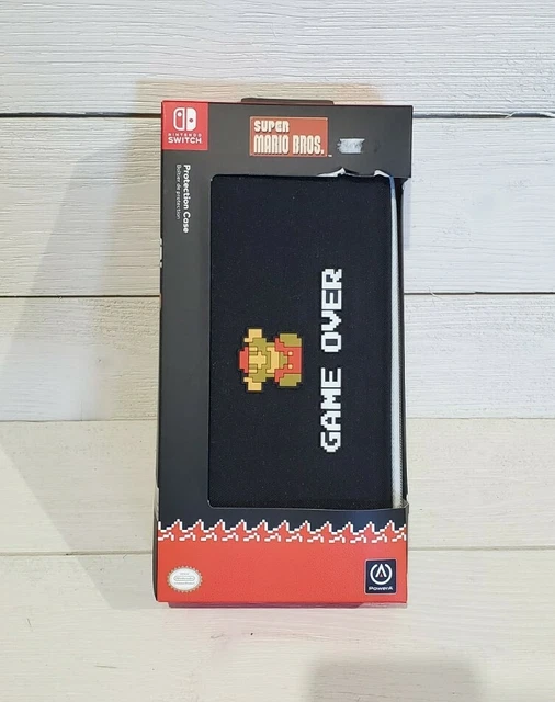 NINTENDO SWITCH PROTECTION Case Retro 8 bit Mario Game Over PowerA $19. ...