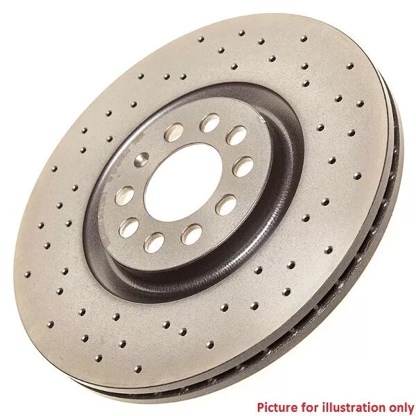 Front Performance High Carbon Drilled Brake Disc (Pair) 09.8952.1X - Brembo Xtra