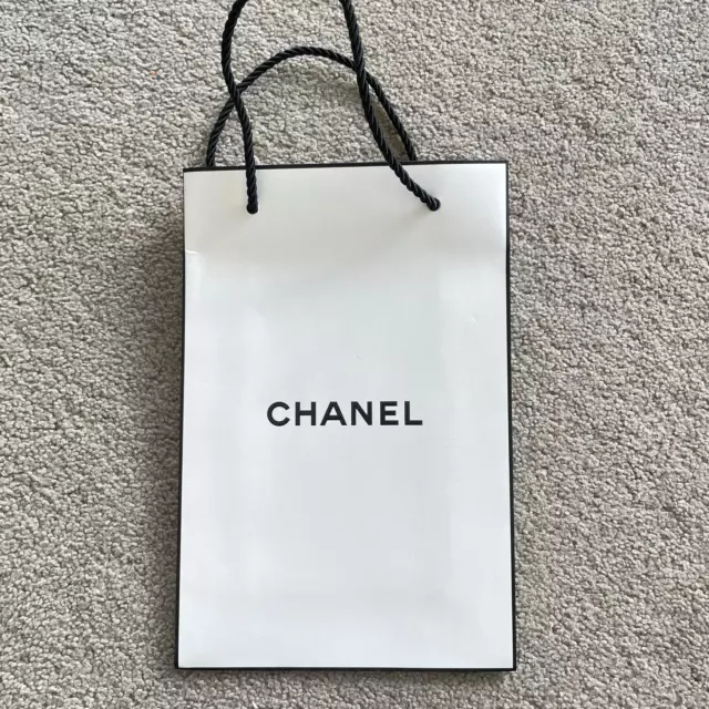 AUTHENTIC CHANEL BEAUTY Shopping Bag Paper Bag Gift Bag Empty Mini