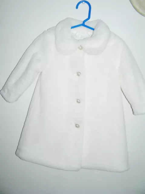 Vintage Nannette Faux Fur Coat Size 24 Months