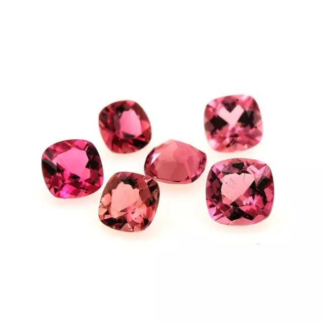 1.64 cts LOT DE 6 TOURMALINE ROSE . IF - VVS1 Brésil.