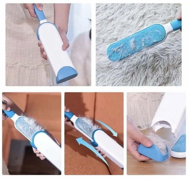 Pet Hair Remover Sofa Clothes Lint Cleaning Brush Dog Cat Fur Cleaner Reusable 7