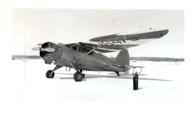 Stinson Reliant Gullwing Airplane Aircraft VTG Photograph 5x3.5" NC18479 Gulf
