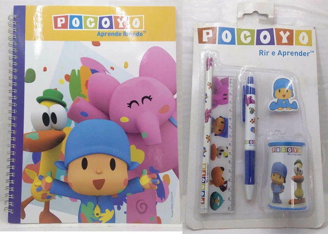 POCOYO PATO ELLY Pajaroto Set Escritorio Y Libreta Nuevos Raros
