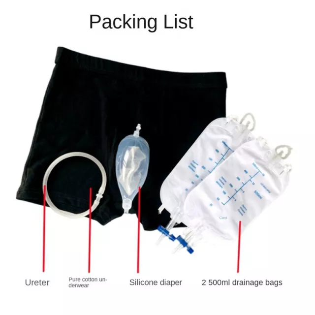 MEN'S WASHABLE INCONTINENCE Underwear Pants Urinary Incontinence ...