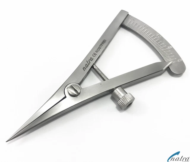 Castroviejo Measuring Circuit Calipers 9 CM Dental Technology Kfo Dentist NATRA