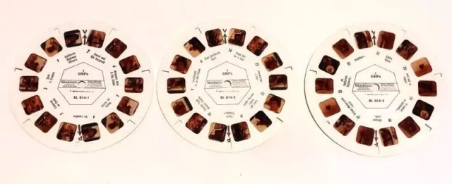 GAF VIEW-MASTER - CHiPs - 1980 3x discs/reels - BL 014-1,2,3